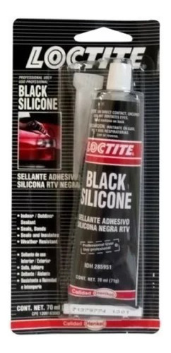 TUBO DE SILICON NEGRO RTV 70 ml. LOCTITE