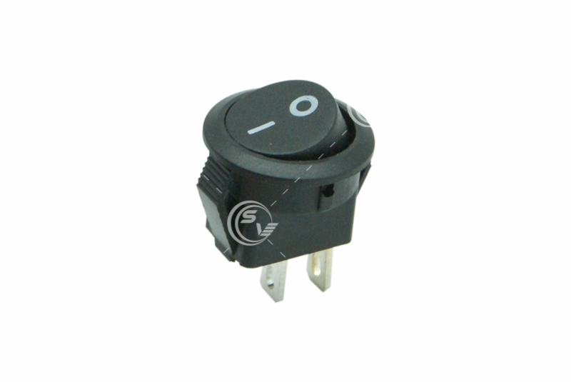 SWITCH TECLA MINI NEGRO REDONDO  ON-OFF
