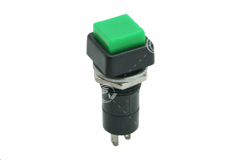 SWITCH PUSH 1 PASO CUADRADO ON-OFF VERDE