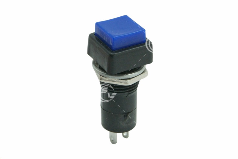 SWITCH PUSH 1 PASO CUADRADO ON-OFF AZUL