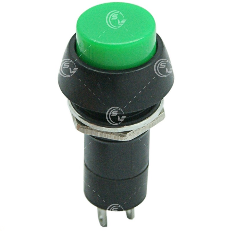 SWITCH PUSH MOMENTANEO REDONDO VERDE