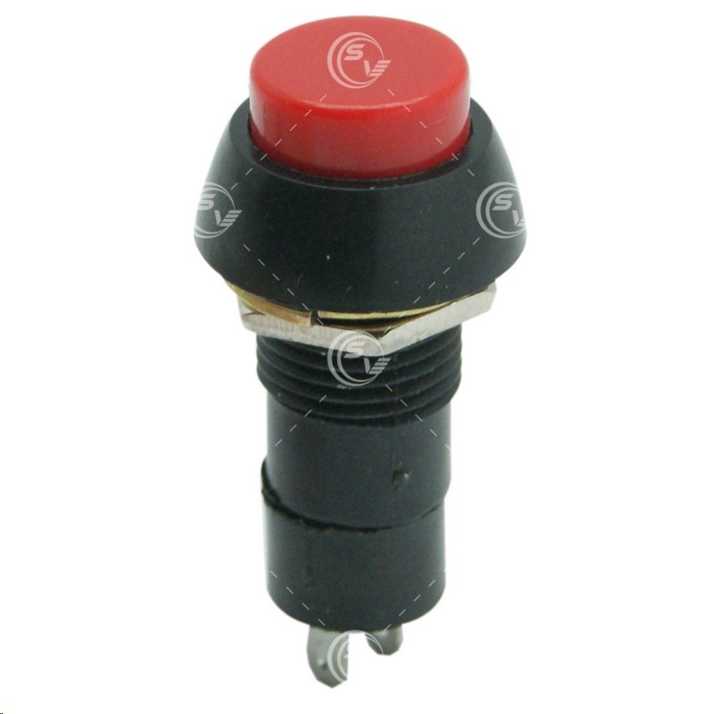 SWITCH PUSH MOMENTANEO REDONDO ROJO