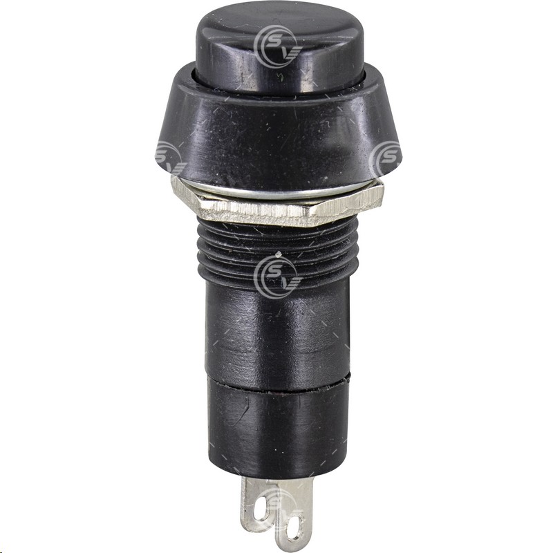 SWITCH PUSH MOMENTANEO REDONDO NEGRO