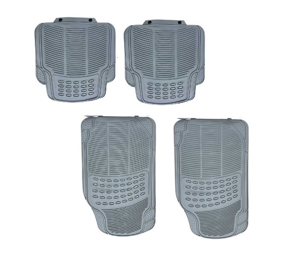 TAPETE HULE GRUESO GENERICO GRIS 4 PZ **