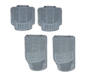 TAPETE HULE GRUESO GENERICO GRIS 4 PZ **