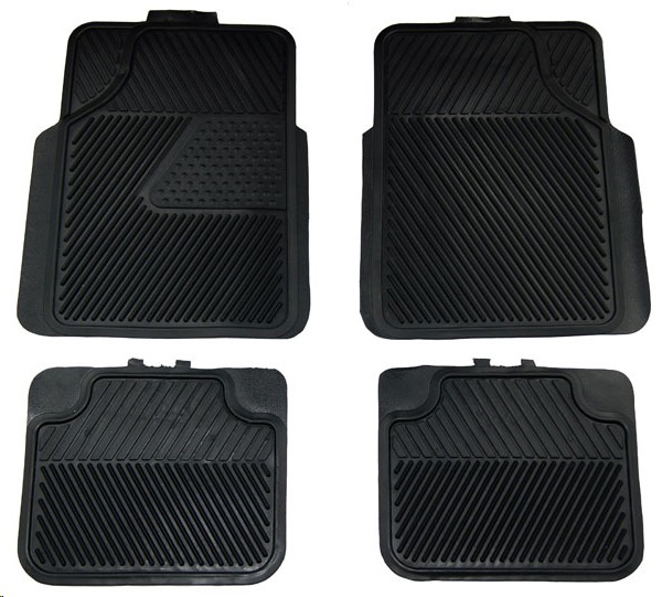 TAPETE MERCURIO LINEA VINYPLUS 315 4 PZAS NEGRO