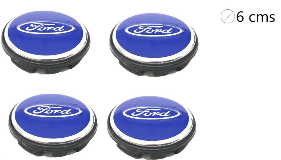 TAPA CENTRO RIN FD 6 cms MEDIANO C/DIENTES AZUL C/CROMO