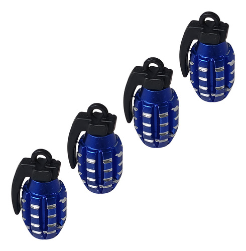 TAPON DE VALVULA GRANADA AZUL/PLATA