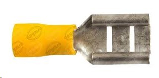 TERMINAL ENCHUFE HEMBRA FORRO AMARILLA 1