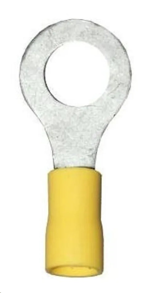 [TERM019] TERMINAL OJILLO 5/16" AMARILLA