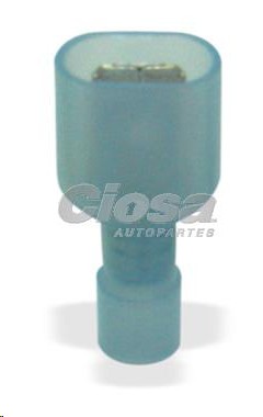 TERMINAL ENCHUFE MACHO 1/4" T/AISLADA AZ