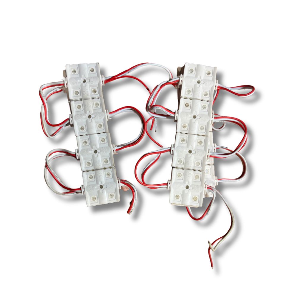TIRA LEDS C/4 LEDS FLEXIBLE ROJO ***Hast