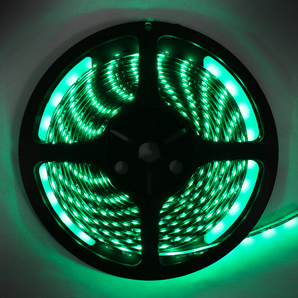 [TIRL85035] TIRA LED FLEX VERDE X METRO FONDO NEGRO 