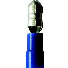 TERMINAL ENCHUFE MACHO REDONDA AZUL ***H
