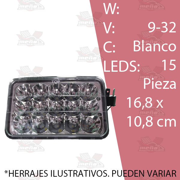 UNIDAD CUAD CHICC 15 LED ALTA INTENSIDAD