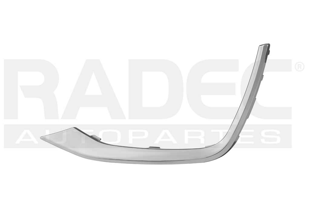 MOLDURA REJILLA FASCIA DELANTERA CV SPARK 19-21 CROMADA LT/PREMIER L4 4 CILINDROS 1.4L 5 PUERTAS IZQ