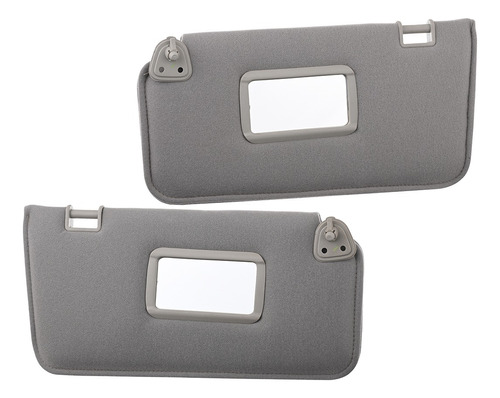 VISERA NS TIIDA 07-17  JUEGO VISERAS 2 PIEZAS CON ESPEJO GRIS TELA Derecho/Izquierdo