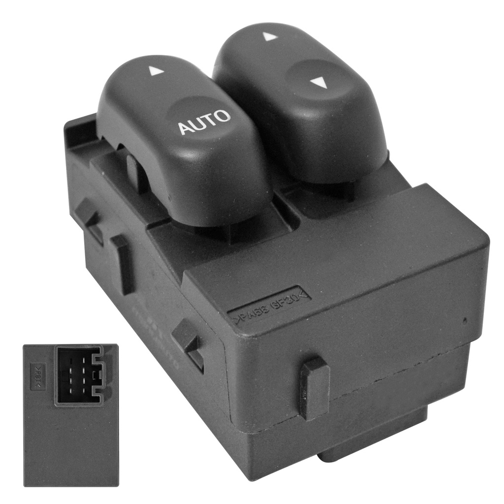 CONTROL ELECTRICO FD F-150/F-250/LOBO 04-08  DE ELEVADOR 7 PIN 2 TECLAS NEGRO 12VCC MANIJAUTO    