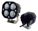FARO CUADRADO AUX 3"X3" 4 LED BLANCO