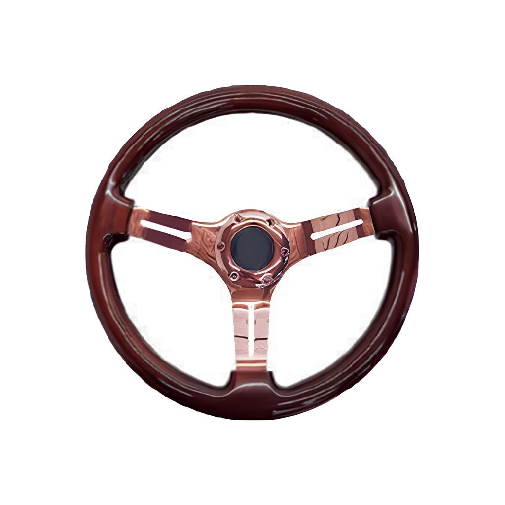 VOLANTE BRONX MADERA ORO OSCURO UNIV