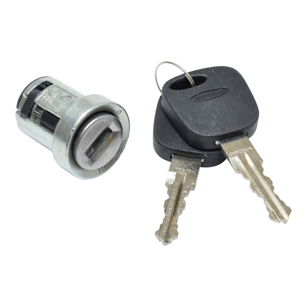 CILINDRO DE ENCENDIDO FD FIESTA 03-10/ECOSPORT 04-12/IKON SEDAN 08-12  CON LLAVE PARA CHIP METAL 12VCC GENERICA    