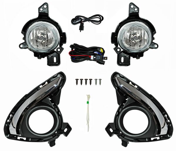 FARO NIEBLA MAZDA 2 16-18 C/PARRILLA FILO CROM JGO 352 BBB