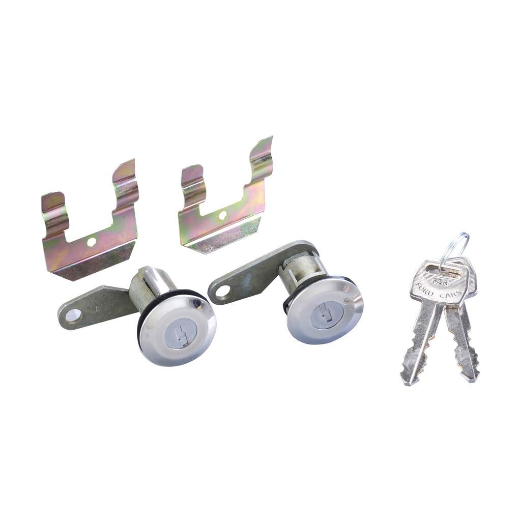 CILINDRO PARA PUERTA FD BRONCO 80-91/CROWN VICTORIA 87-88/ECONOLINE 80-91/F-150/F-250 78-90/GRAND MARQUIS 80-88/LTD 80-86/RANGER 83-92/TEMPO/TOPAZ 84-87/PICK UP/VARIOS 78-90  MR COUGAR 81-82  LLAVE CUADRADA JUEGO METAL CROMADO CUB    