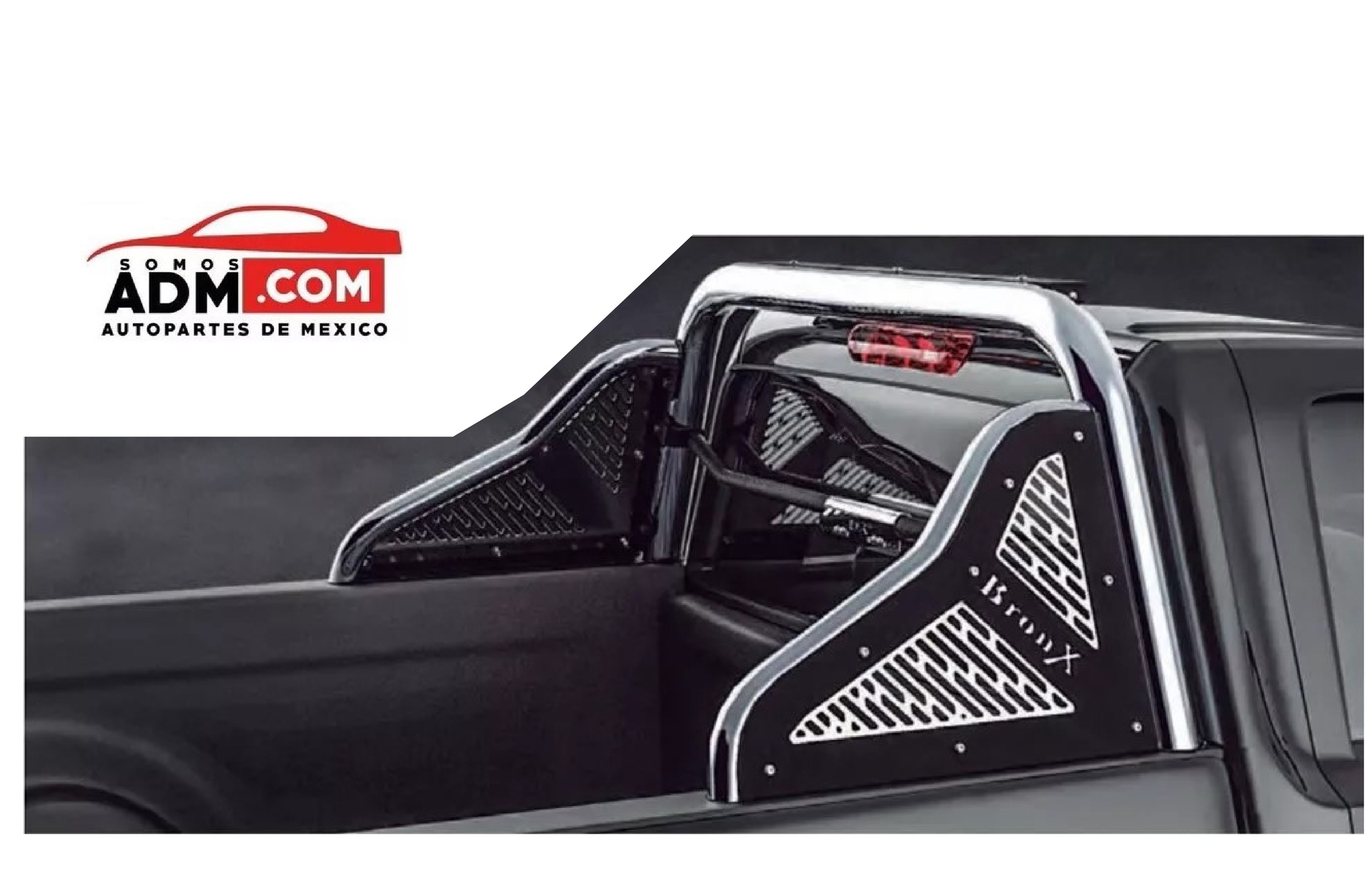 [RBXCNPD6] ROLL BAR BRONX SUPER PLUS (Cromado, NISSAN NP-300 / FRONTIER (4 CIL) 2016-2021)