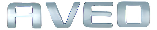 EMBLEMA LETRAS CV AVEO CROMO 12x2.3cm