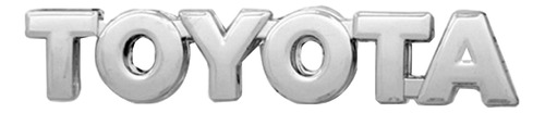 EMBLEMA LETRAS TOYOTA 10CM COROLLA CAMRY YARIS CROMADO 10x2cm