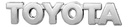 EMBLEMA LETRAS TOYOTA 10CM COROLLA CAMRY YARIS CROMADO 10x2cm