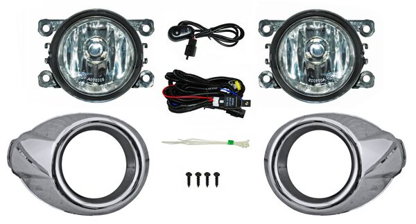 JGO FARO NIEBLA FOCUS 12-14 C/PARRILLA CROMADA