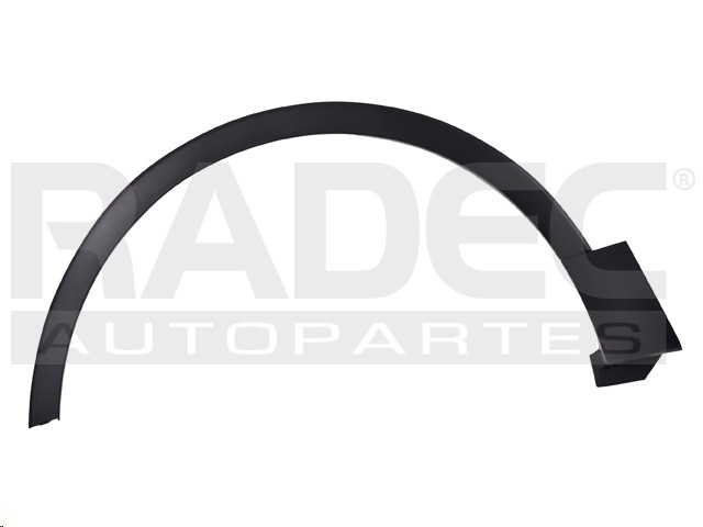 MOLDURA SALPICADERA FD EXPLORER 16-19 CORRUGADA SPORT/LIMITED/PLATINUM V6 6 CILINDROS 3.5L 5 PUERTAS IZQ