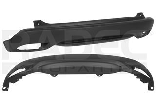 FASCIA TRASERA HD HR-V 19-22 CORRUGADA UNIQ/PRIME L4 4 CILINDROS 1.8L 5 PUERTAS