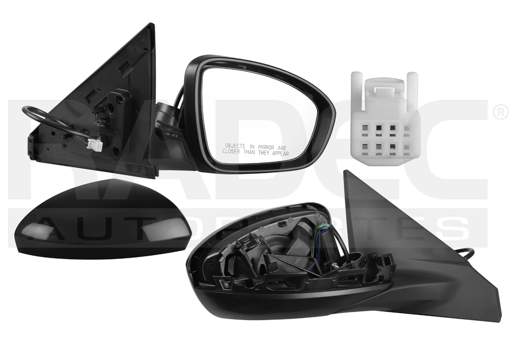 ESPEJO NS SENTRA 20-24 ELECTRICO P/PINTAR (3 PINES) SENSE L4 4 CILINDROS 2.0L 4 PUERTAS DER