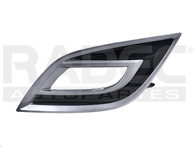 MOLDURA REJILLA MZ CX9 07-09 NEGRA F/CROMADO C/HOYO P/FARO NIEBLA IZQ