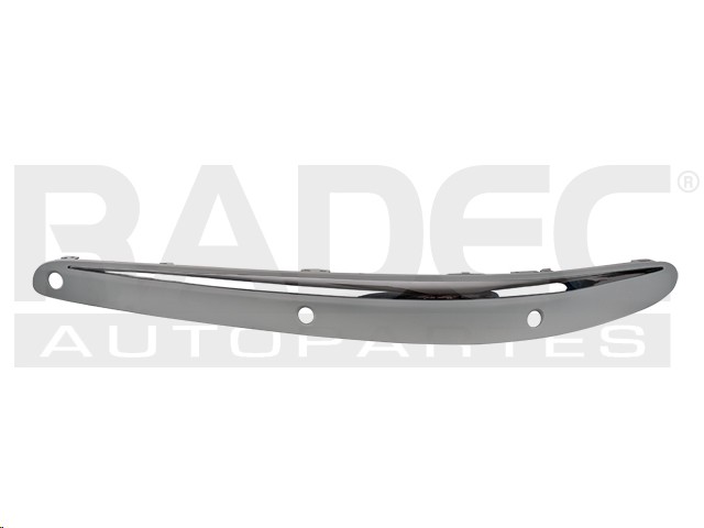 MOLDURA FASCIA DELANTERA MC CLASE E 03-06 CROMADO C/HOYO P/SENSOR IZQ