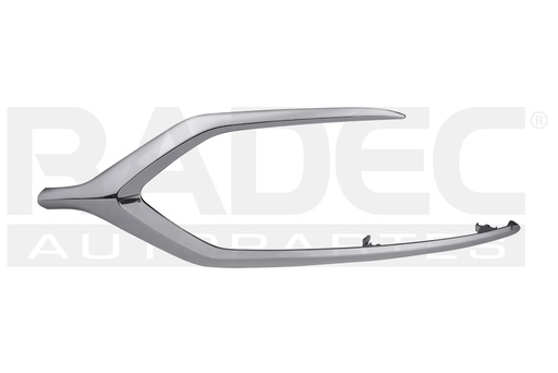 MOLDURA FASCIA DELANTERA MT MIRAGE 17-20 CROMADA GLS L3 3 CILINDROS 1.2L 5 PUERTAS DER