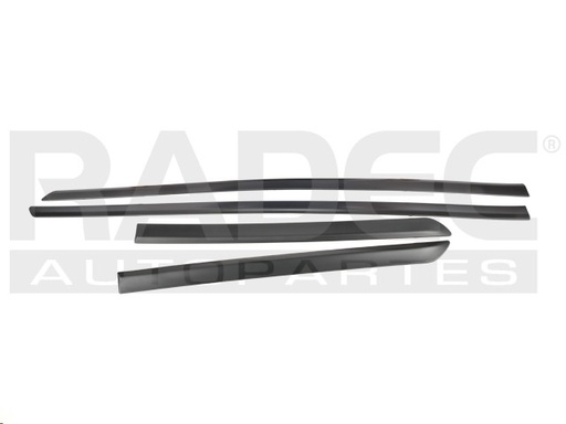 MOLDURA PUERTA NS ALTIMA 07-12 JUEGO 4 PIEZAS P/PINTAR BASE/S/SE/SL/SR/HYBRID L4/V6 4/6 CILINDROS 2.5/3.5L 4 PUERTAS