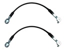 CABLES DE TAPA CV S10 95-04  GM SONOMA 94-03  JUEGO 47 CM HUSHAN Derecho/Izquierdo   