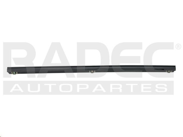 MOLDURA BOTAGUA TY HILUX 84-88  CABINA REGULAR CON ALETA 56 CM NEGRA Derecho Delantera  Interior