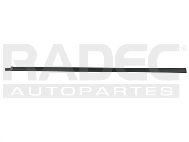 MOLDURA BOTAGUA TY HILUX 89-95  CABINA REGULAR SIN ALETA 81 CM NEGRA Derecho Delantera  Exterior