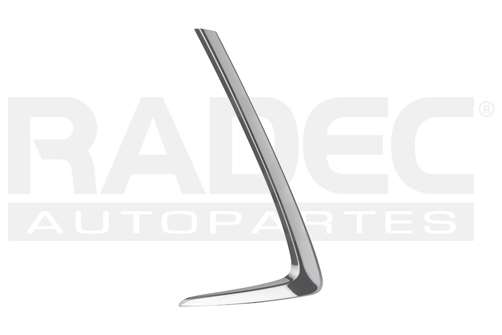 MOLDURA FASCIA DELANTERA TY YARIS R 16-20 CROMADA LE/XLE L4 4 CILINDROS 1.5L 4 PUERTAS IZQ