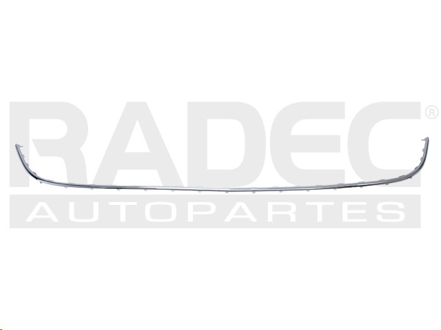 MOLDURA FASCIA DELANTERA VW JETTA 99-07 CENTRAL CROMADA GL/GLS/GLX/TDI/VR6/SOCCER/EUROPA/COMFORTLINE L4/L5/V6 4/5/6 CILINDROS 1.8/1.9/2.0/2.5/2.8L 4 PUERTAS