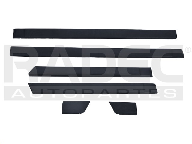 MOLDURA PUERTA VW JETTA /GOLF 88-90 6 PIEZAS