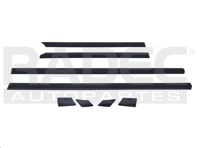 MOLDURA PUERTA VW JETTA 93-99 4 PUERTAS 8 PIEZAS