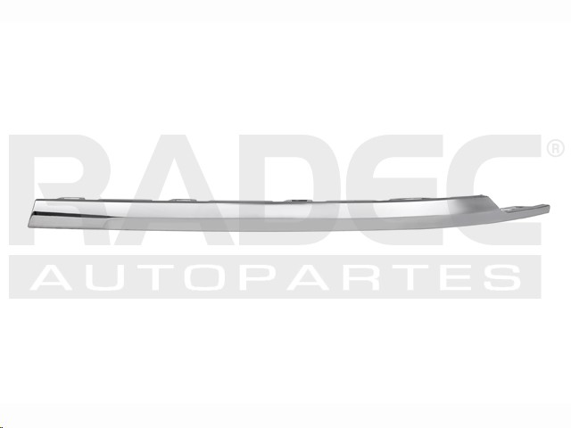 MOLDURA FASCIA TRASERA VW TIGUAN 18-21 LINEA ANTERIOR CROMADA SUPERIOR R-LINE/HIGHLINE L4 4 CILINDROS 1.4/2.0L 5 PUERTAS DER