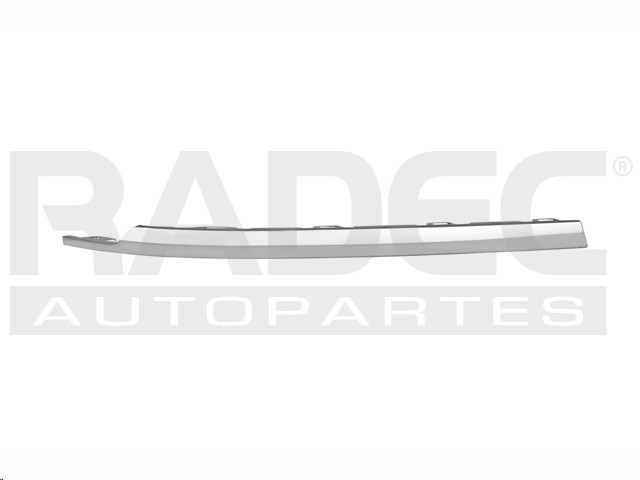MOLDURA FASCIA TRASERA VW TIGUAN 18-21 LINEA ANTERIOR CROMADA SUPERIOR R-LINE/HIGHLINE L4 4 CILINDROS 1.4/2.0L 5 PUERTAS IZQ