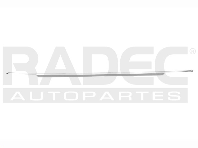 MOLDURA FASCIA TRASERA VW TIGUAN 18-21 LINEA ANTERIOR SUPERIOR CENTRAL CROMADA R-LINE/HIGHLINE L4 4 CILINDROS 1.4/2.0L 5 PUERTAS