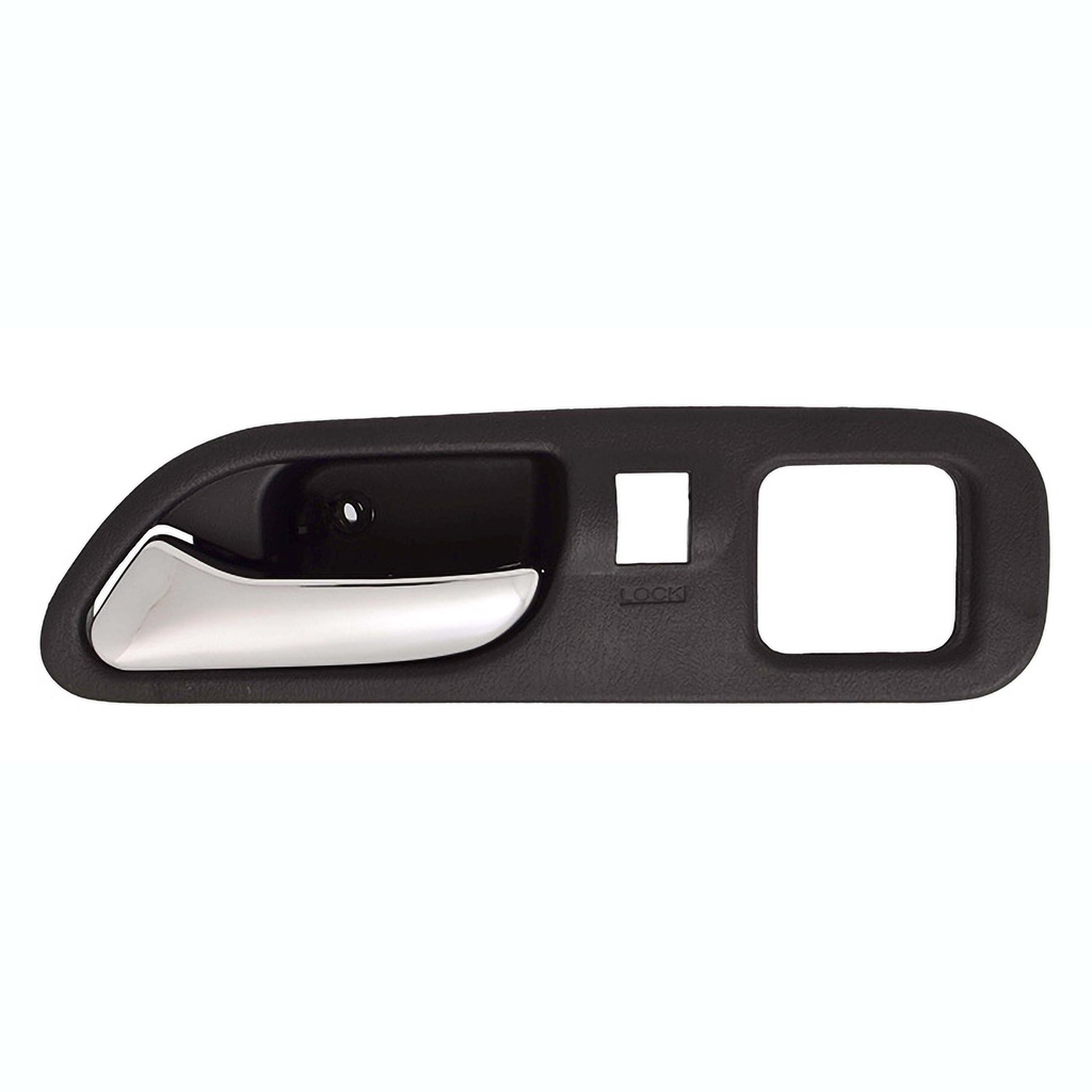 MANIJA INTERIOR AC MDX 01-06  CON HOYO PARA SEGURO PARA MEMORIA NEGRA/CROMO PLASTICO HUSHAN Izquierdo Delantera  